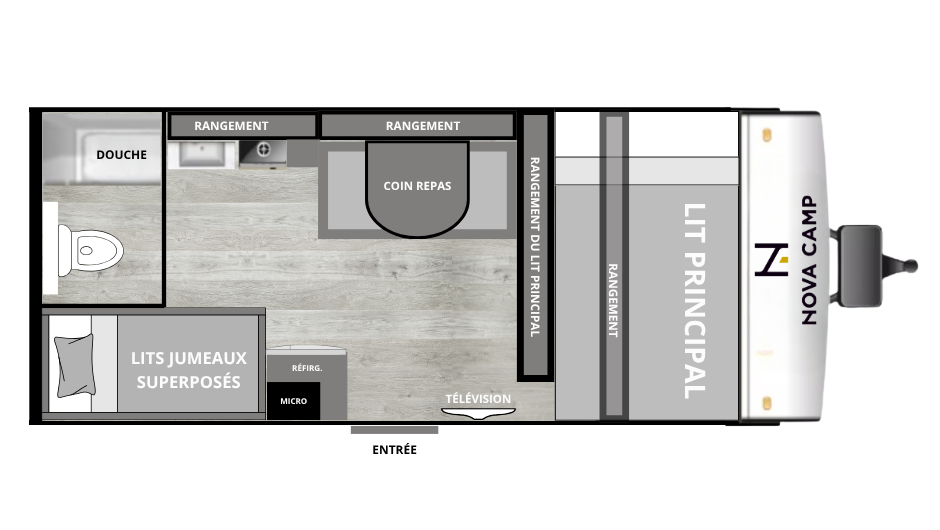 Roulotte Nova Camp 19BHD