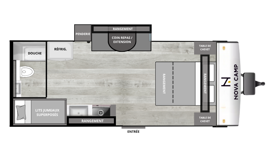 Roulotte Nova Camp 23BHS